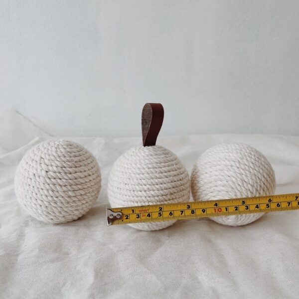 Macrame Ball Set of 3 Decorative (Molly) - Image 4