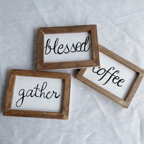 Farmhouse Wooden Leaning Framed Signs (Lucia) - Image 7
