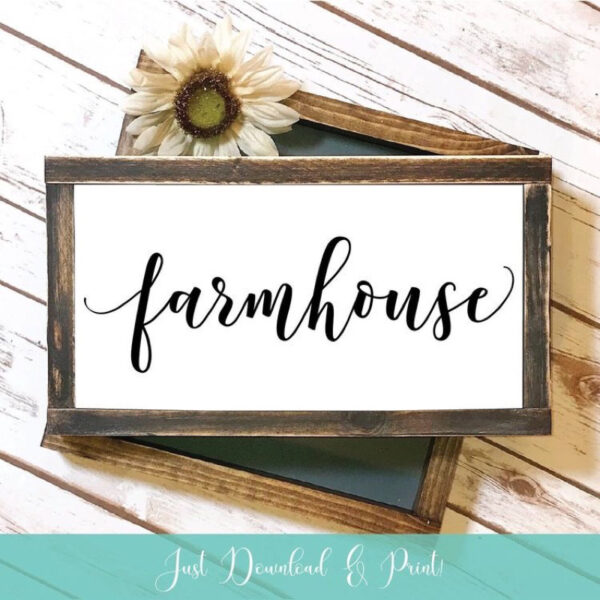 Farmhouse Wooden Leaning Framed Signs (Lucia) - Image 2