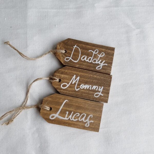 Wooden Name Tag (Nahum) - Image 9