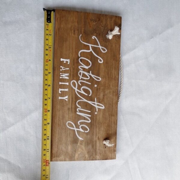 Family Wood Hanging Board (Flora) - Image 4