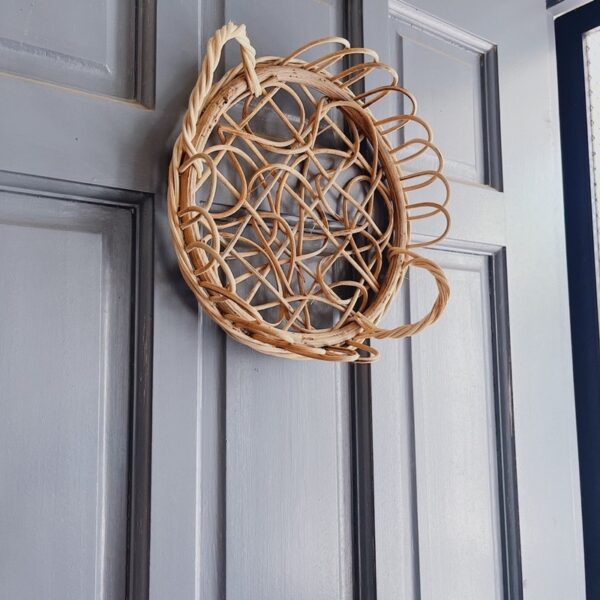 12” Woven Abaca Wall Hang/ Tray (Clarita) - Image 5