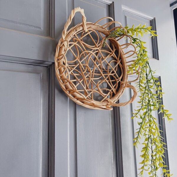 12” Woven Abaca Wall Hang/ Tray (Clarita) - Image 4