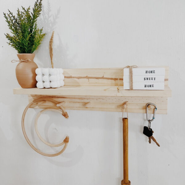 Peg Wall Hang with Shelf (Poppy)