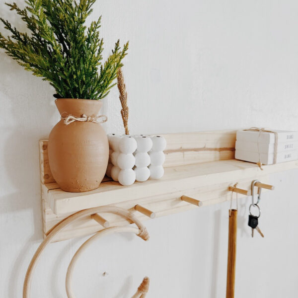 Peg Wall Hang with Shelf (Poppy) - Image 10
