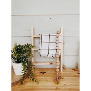 Mini Ladder/ Towel Ladder Solid Wood