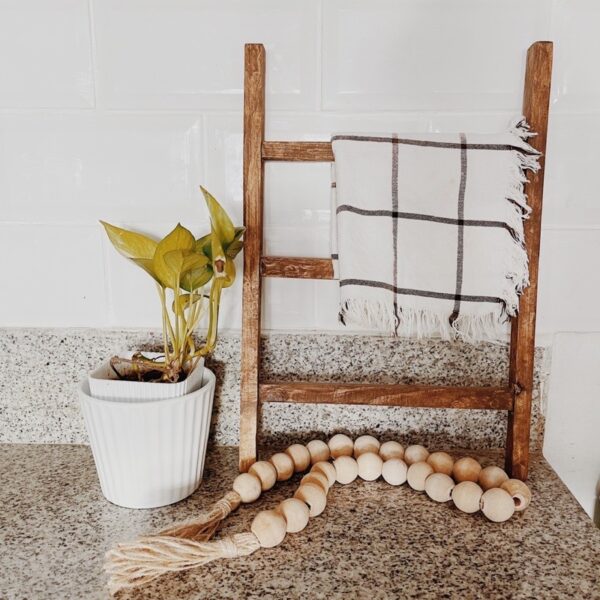 Mini Ladder/ Towel Ladder Solid Wood - Image 8