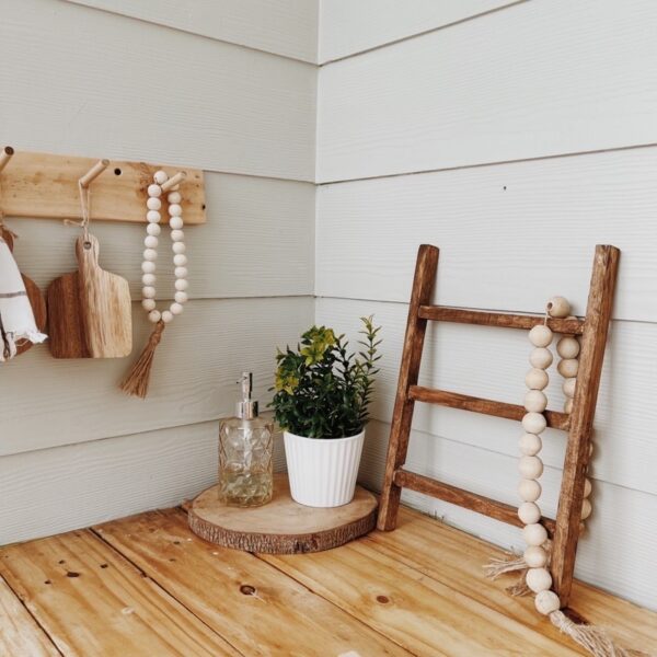 Mini Ladder/ Towel Ladder Solid Wood - Image 7