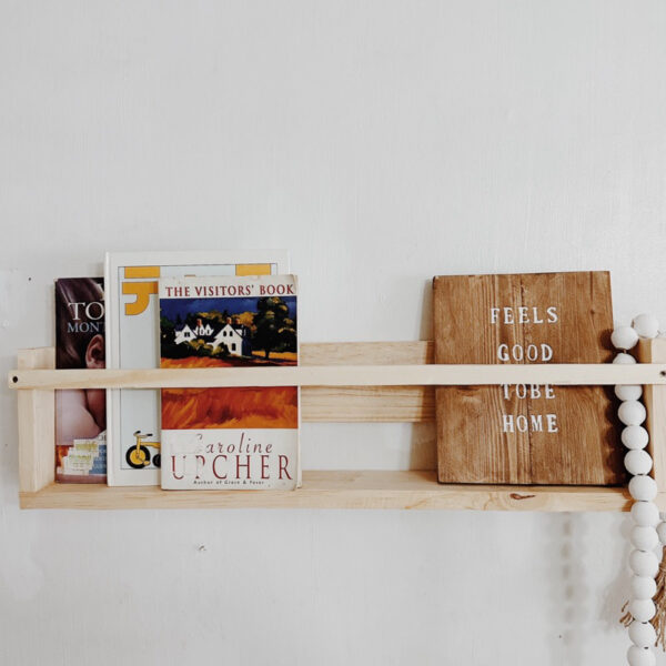 Wooden Book / Magazine Hanging Shelf / Rack (Barra) - Image 12