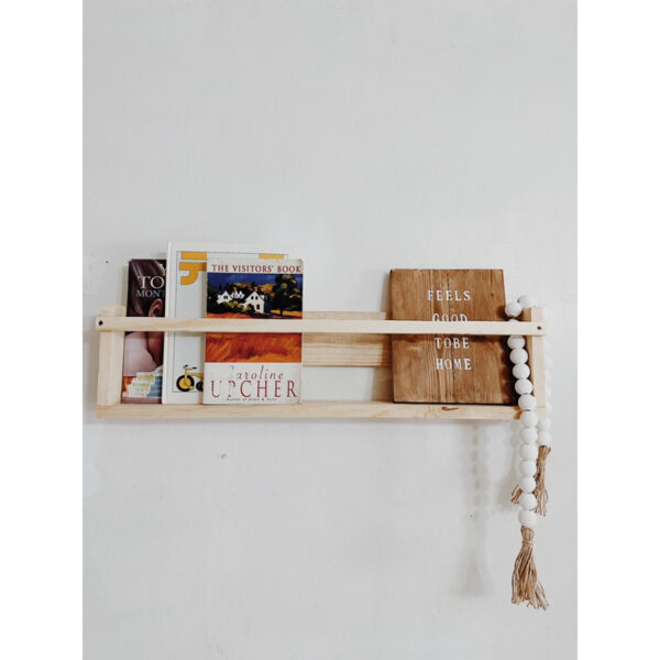 Wooden Book / Magazine Hanging Shelf / Rack (Barra) - Image 11
