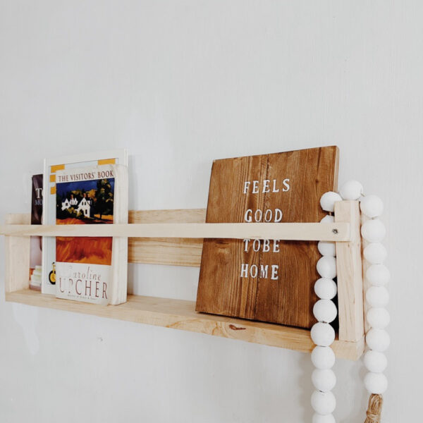 Wooden Book / Magazine Hanging Shelf / Rack (Barra) - Image 9