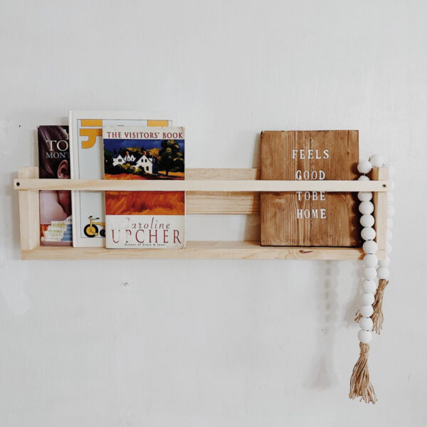 Wooden Book / Magazine Hanging Shelf / Rack (Barra) - Image 3