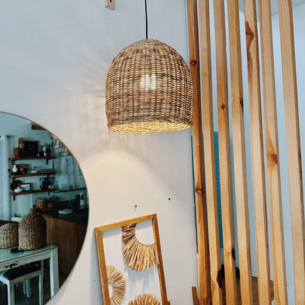 Wicker Pendant Basket Lamp (Dorothy) - Image 6