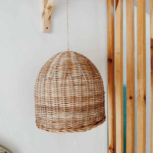 Wicker Pendant Basket Lamp (Dorothy)