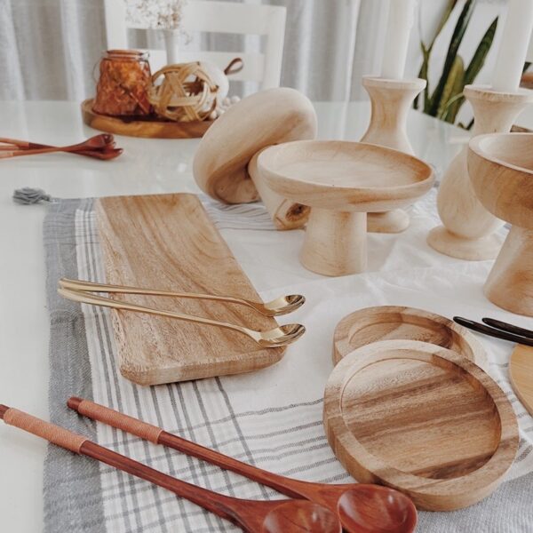 Mini Cake Stand All Natural Wood (Carolina) - Image 9