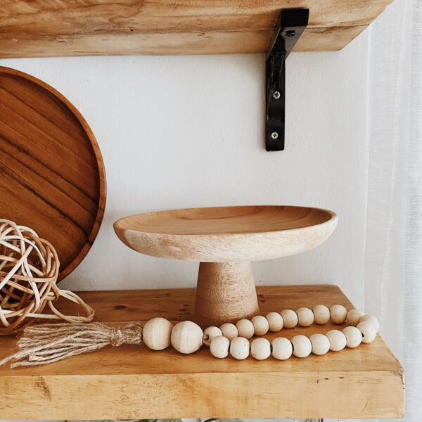 Mini Cake Stand All Natural Wood (Carolina) - Image 4