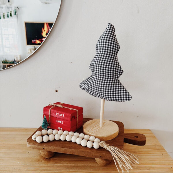 ⋒ Fabio Linen Plush Christmas Tree Decor with Stand - Image 10