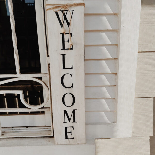Welcome Wooden Door Signage (Wanda) - Image 10