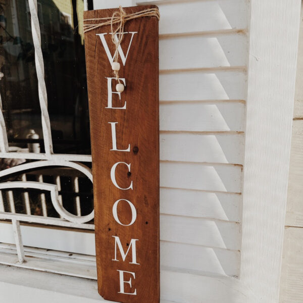 Welcome Wooden Door Signage (Wanda) - Image 9