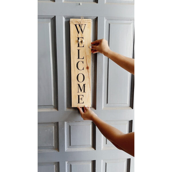 Welcome Wooden Door Signage (Wanda) - Image 6