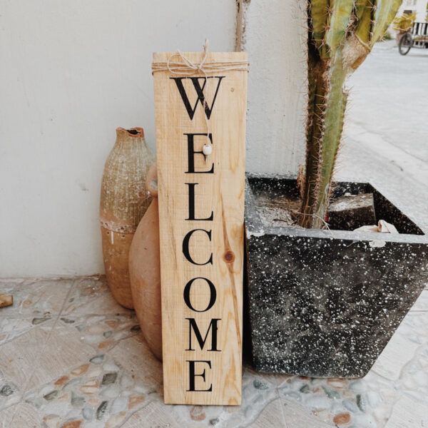 Welcome Wooden Door Signage (Wanda) - Image 13