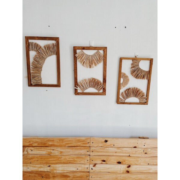 B&Co Raffia Boho Frame (Frida)