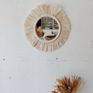 B&Co Macrame Mirror 20” Round (Marilou)