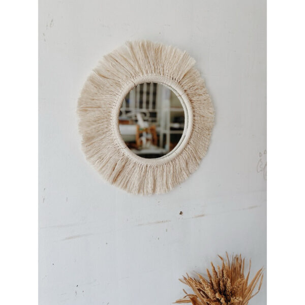 B&Co Macrame Mirror 20” Round (Marilou) - Image 7