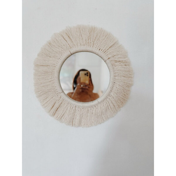 B&Co Macrame Mirror 20” Round (Marilou) - Image 5