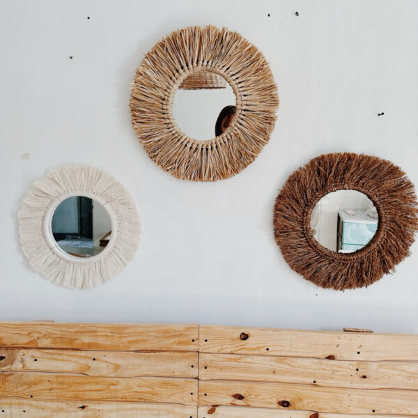 B&Co Macrame Mirror 20” Round (Marilou) - Image 2