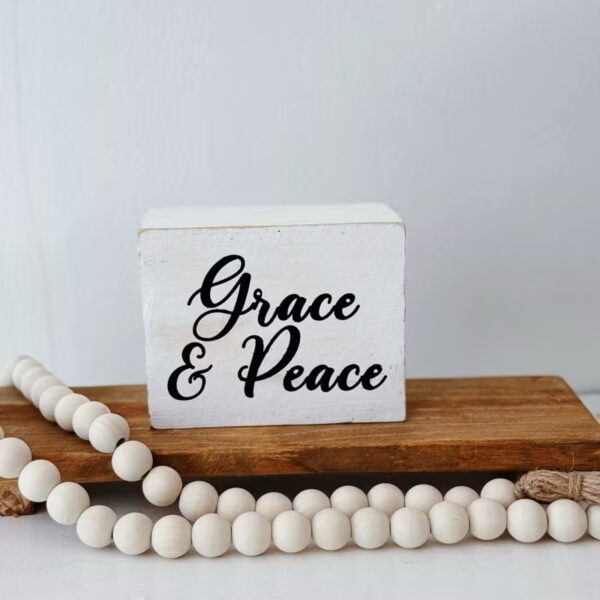 Inspirational Wooden Blocks With Message Decorative (Bambi) - Image 2
