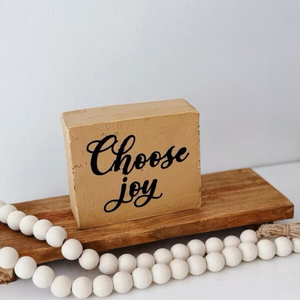 Inspirational Wooden Blocks With Message Decorative (Bambi) - Image 4