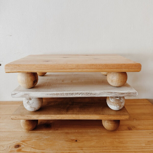 B&Co Wooden Tray with round big beads Decorative (Bernice) - Image 9