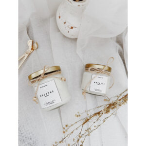 BREATHE Peppermint Scent Soy Wax Candle