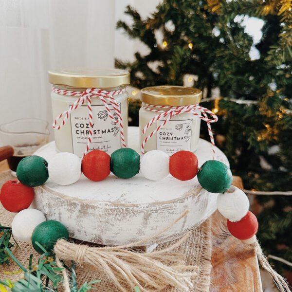 COZY CHRISTMAS (Gingerbread Vanilla Scent) Soy Wax Candle - Image 8
