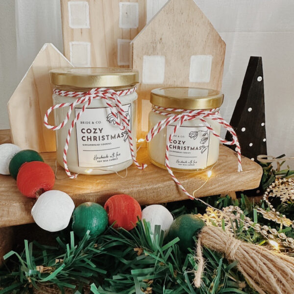 COZY CHRISTMAS (Gingerbread Vanilla Scent) Soy Wax Candle - Image 7