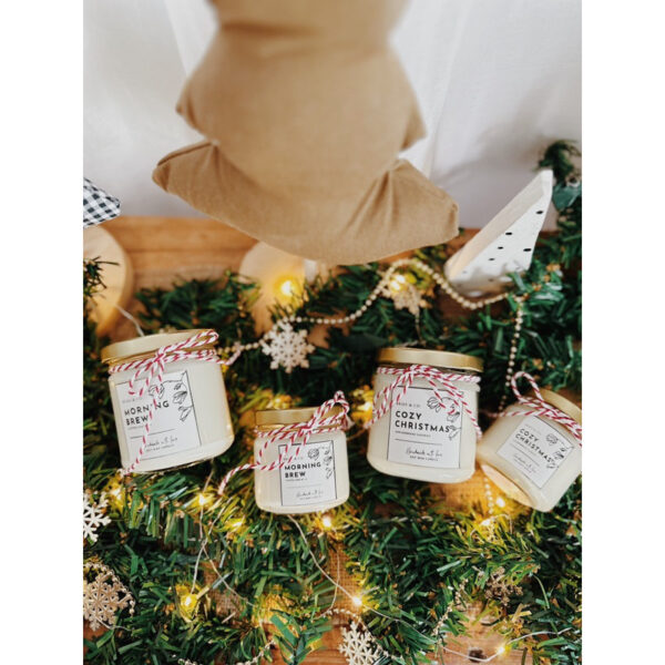 COZY CHRISTMAS (Gingerbread Vanilla Scent) Soy Wax Candle - Image 5
