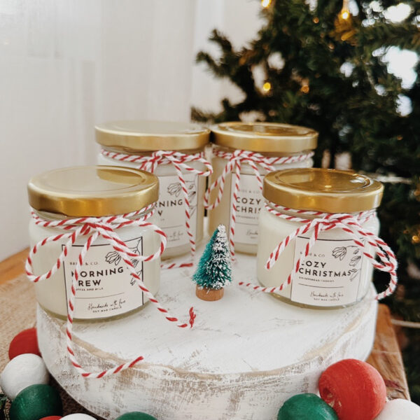 COZY CHRISTMAS (Gingerbread Vanilla Scent) Soy Wax Candle - Image 3