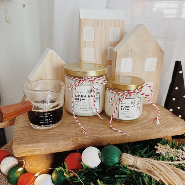 MORNING BREW (Coffee and Milk Scent) Soy Wax Candle - Image 4