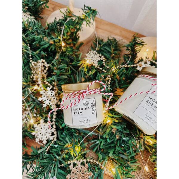 MORNING BREW (Coffee and Milk Scent) Soy Wax Candle - Image 3