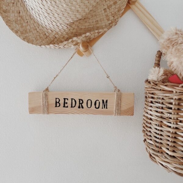 Room Label Hang Decor Wooden (Ruby) - Image 3