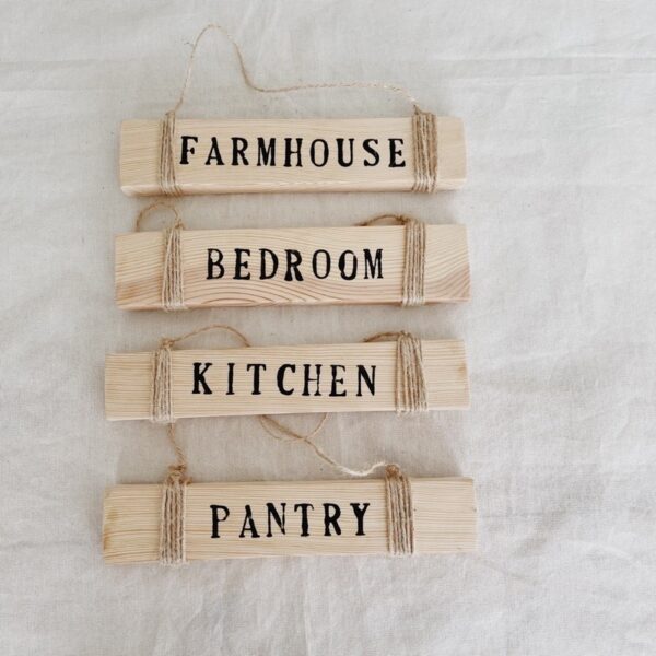 Room Label Hang Decor Wooden (Ruby) - Image 7