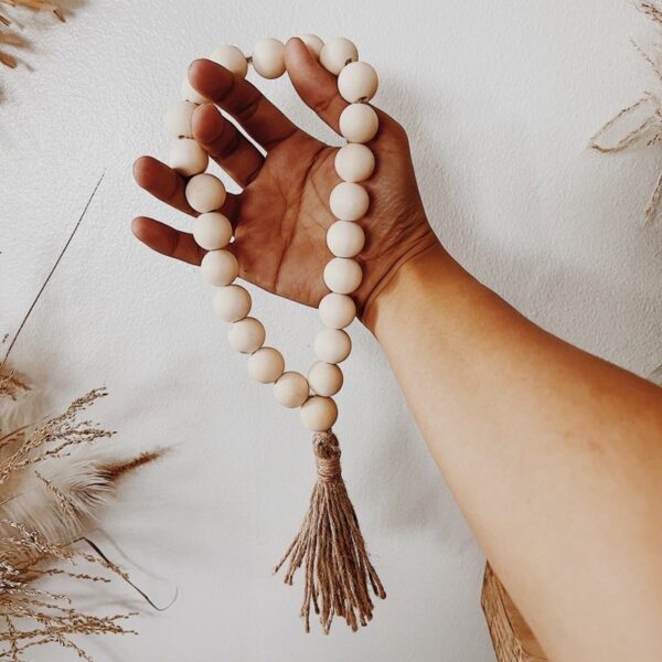 Farmhouse Wooden Beads Decorative Filler Round - Image 4